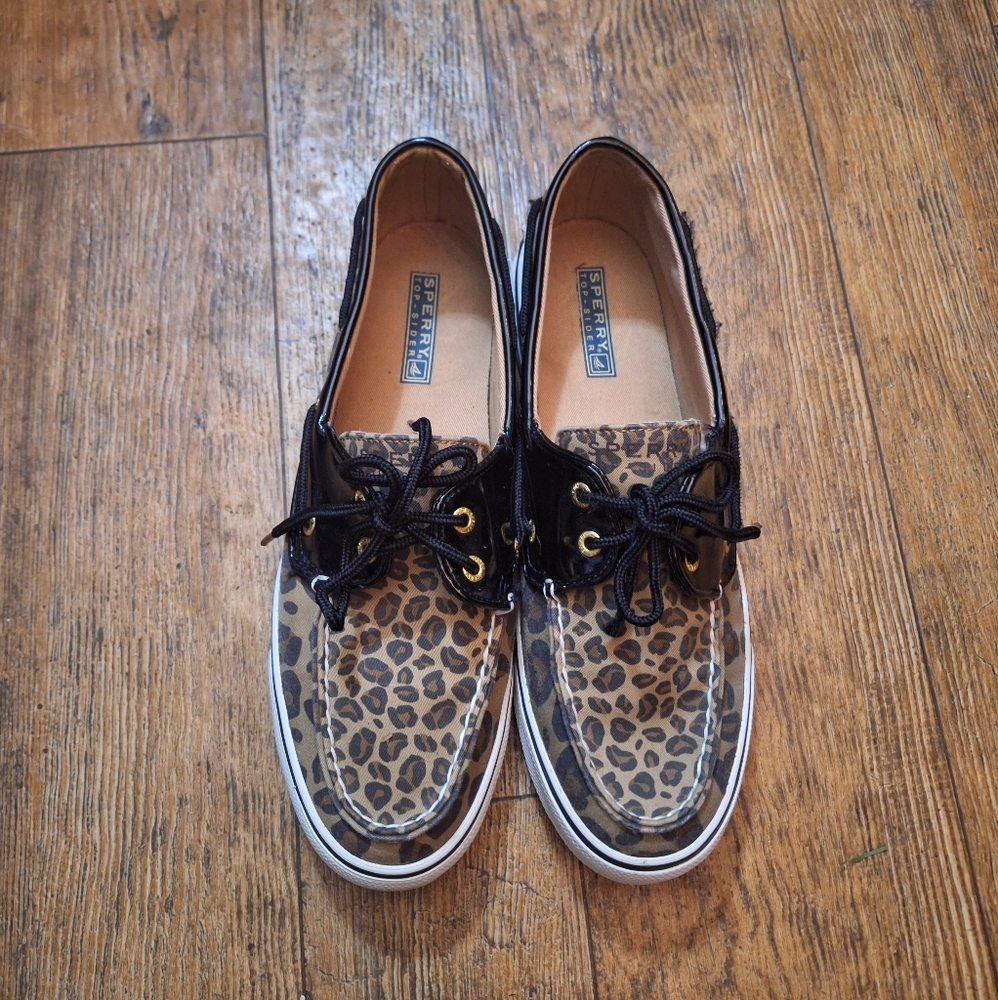 Sperry Cheetah Boat Shoes